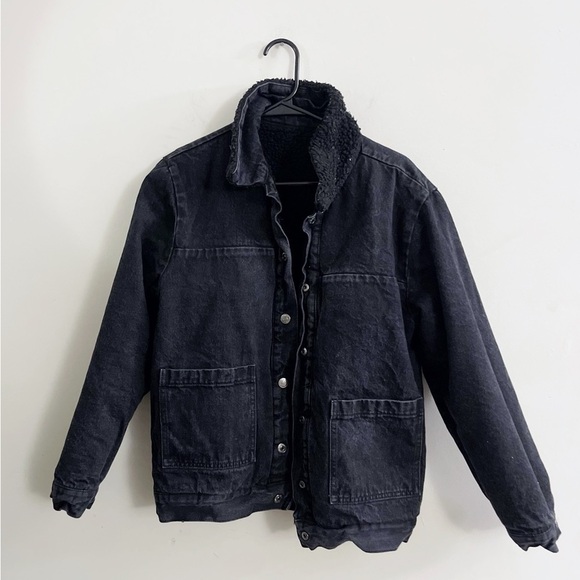Forever 21 Jackets & Blazers - Vintage 90s Reversible Sherpa Denim Forever 21 Coat Jacket Grunge Casual Emo